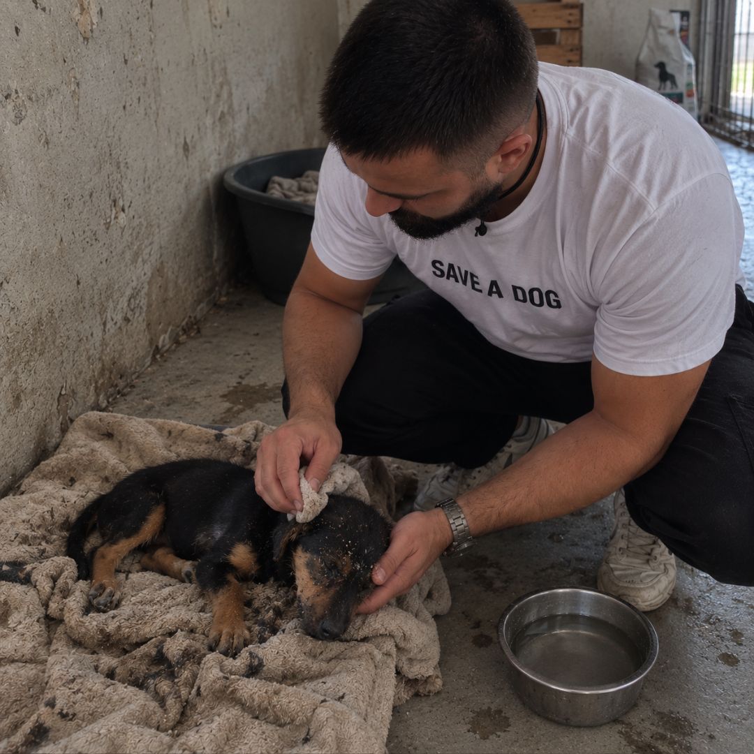Bruno after rescue